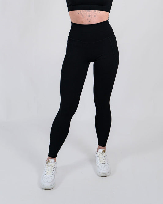 High Waisted Legging Met Zijzakken