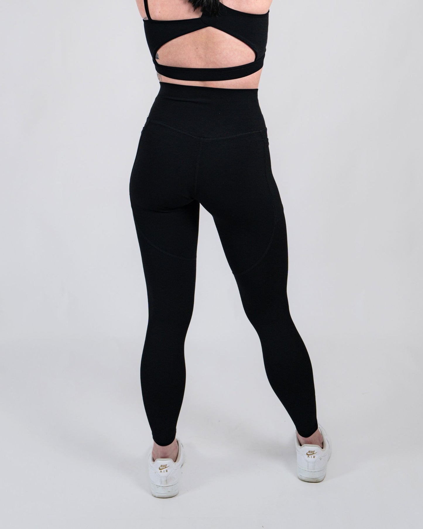 High Waisted Legging Met Zijzakken