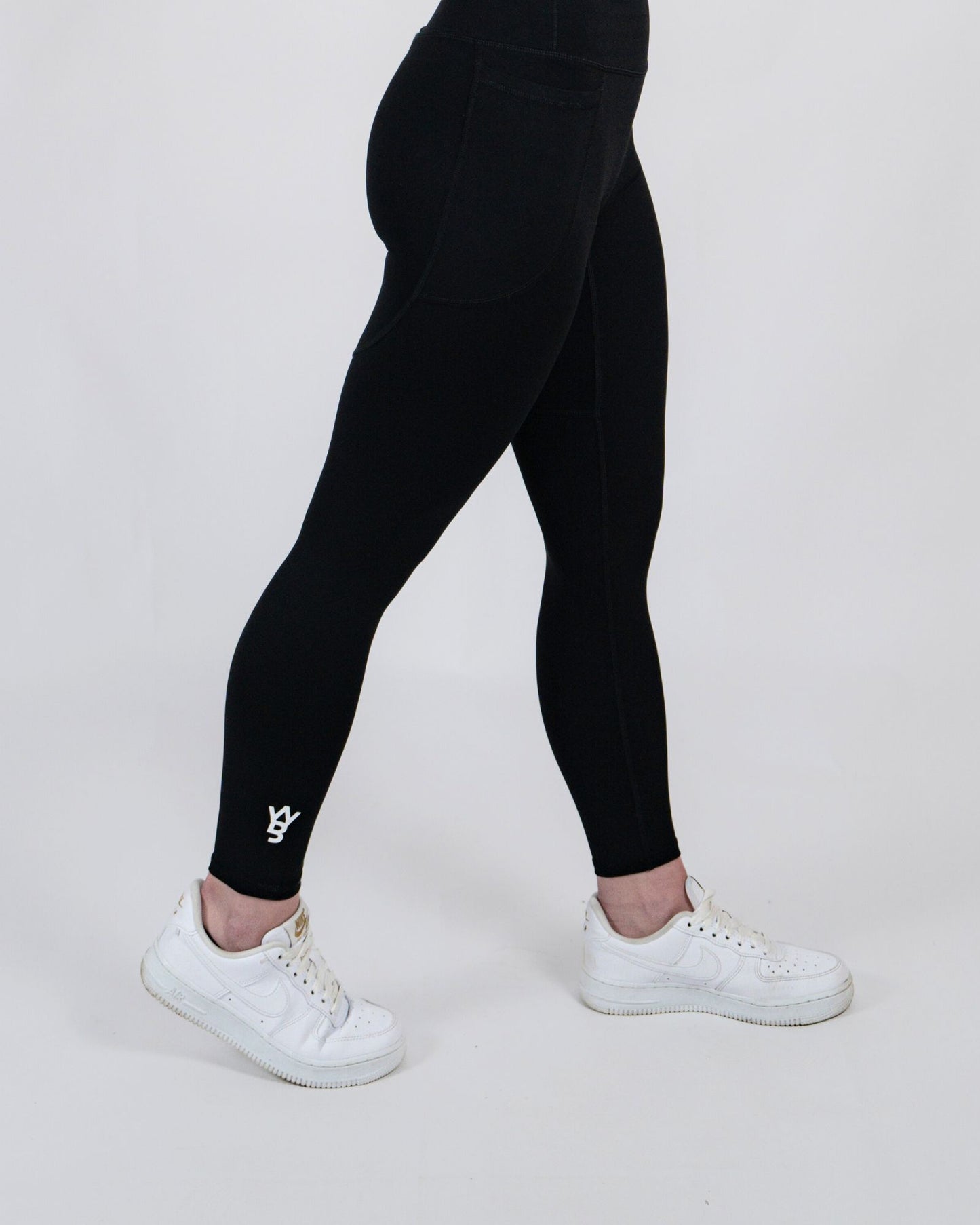 High Waisted Legging Met Zijzakken