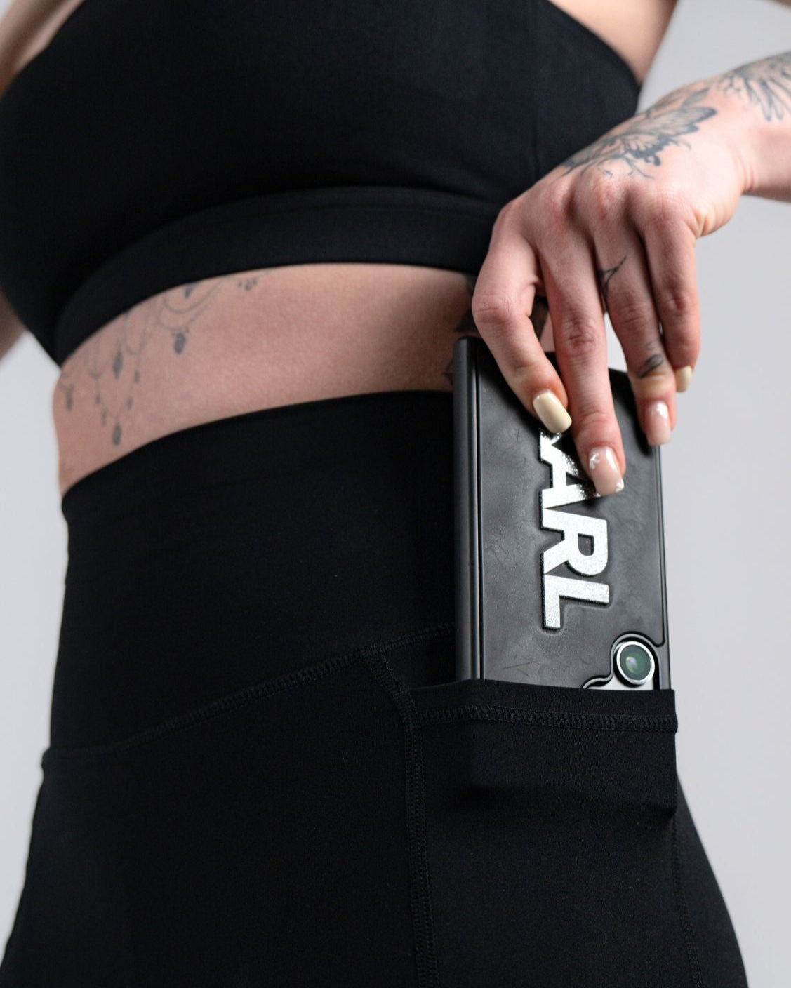 High Waisted Legging Met Zijzakken